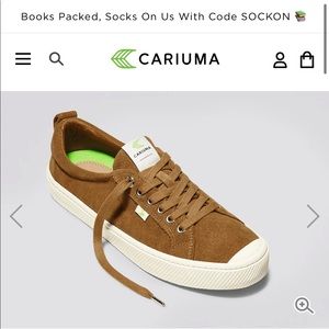 Cariuma Women’s OCA Low Sneakers - Camel Suede